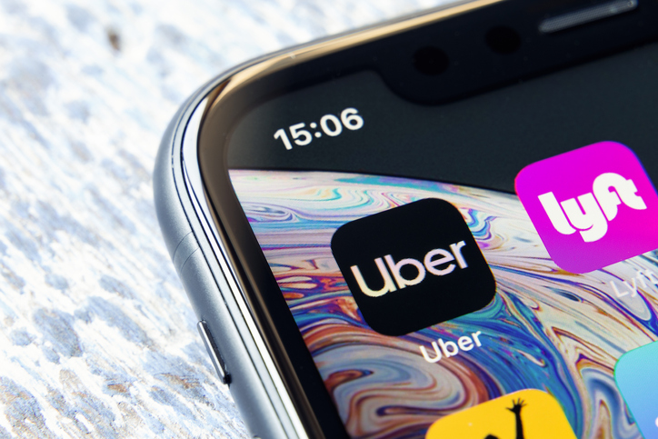 Uber and Lyft apps on phone